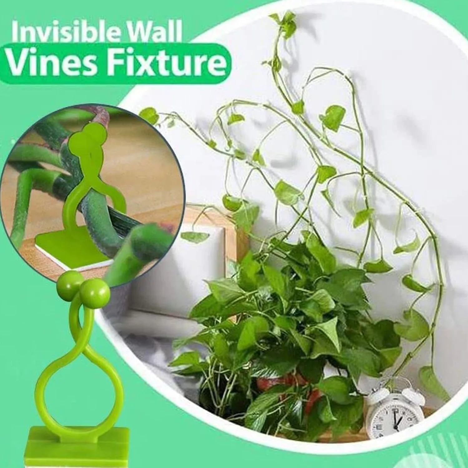 6156L Plant Climbing Wall Clips Self-Adhesive Money Plant Support Clips Vine Plant Climbing Fixing Clip