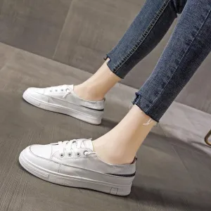 ACS18 Women's Casual Shoes - Leather White Sneakers