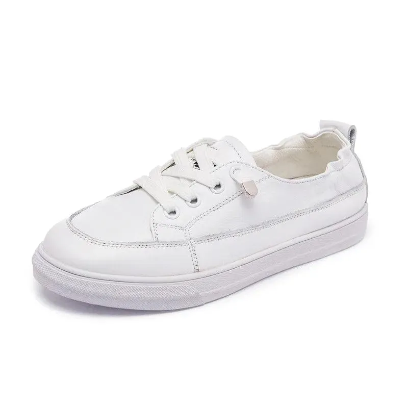 ACS18 Women's Casual Shoes - Leather White Sneakers