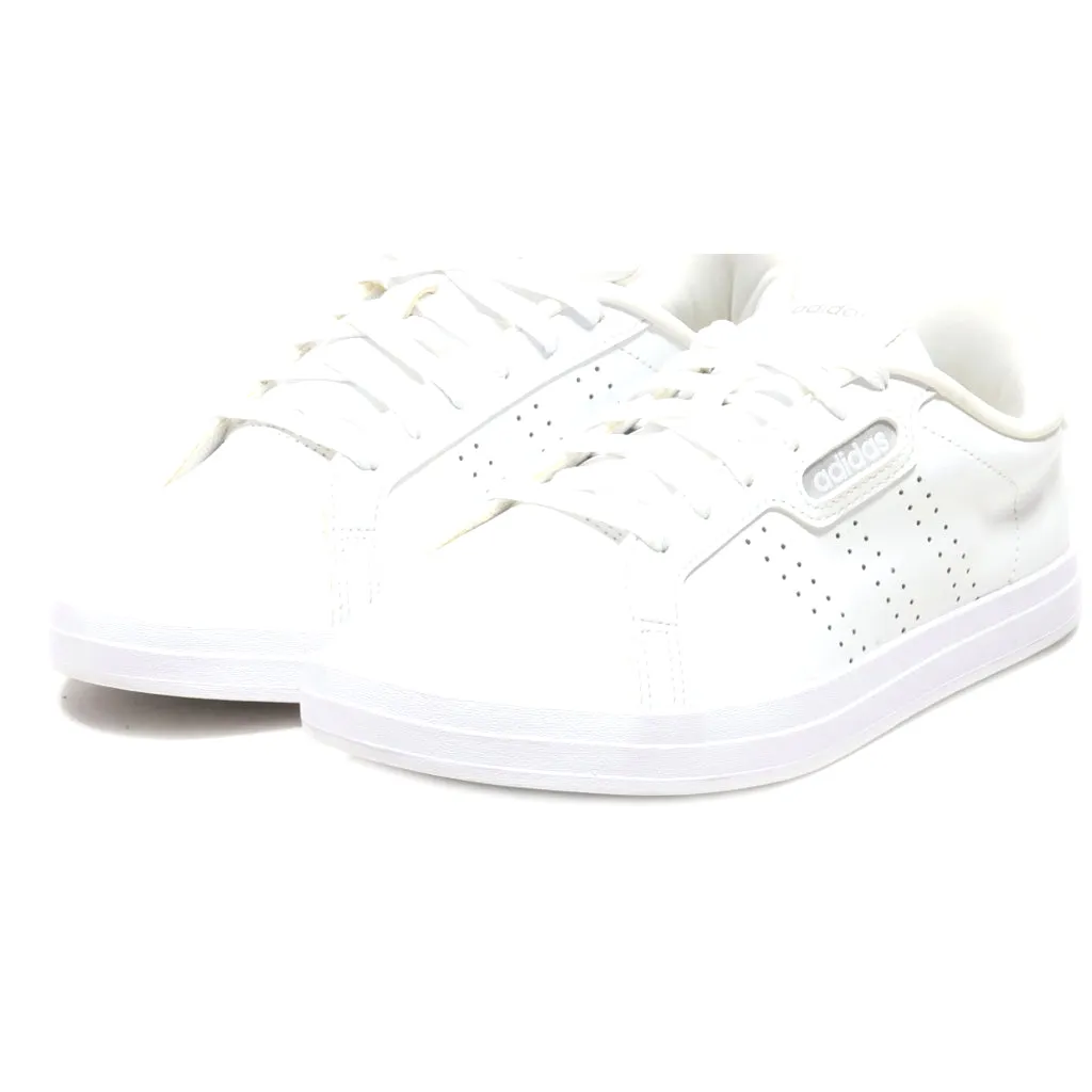 Adidas Courtpoint Cl X Low-Top Sneakers Leather White Colour For Women