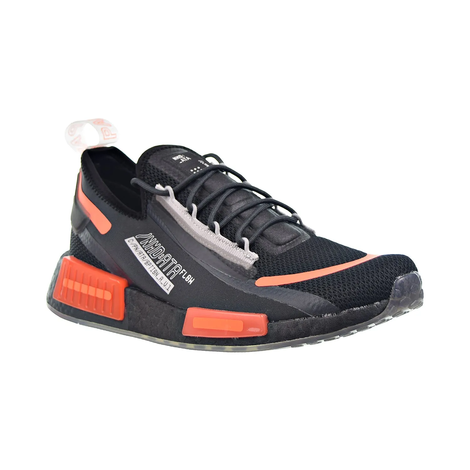 Adidas NMD_R1 Spectoo Men's Shoes Core Black-Carbon-Team Solar Orange