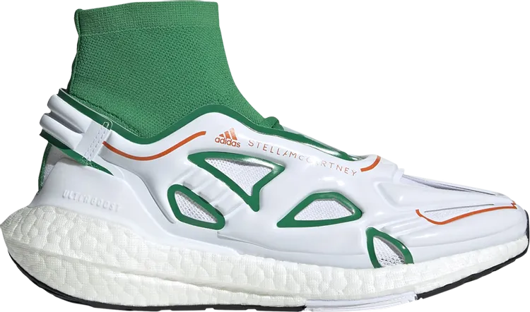 Adidas Stella McCartney x Wmns UltraBoost 22 'Green White' sneakers, green