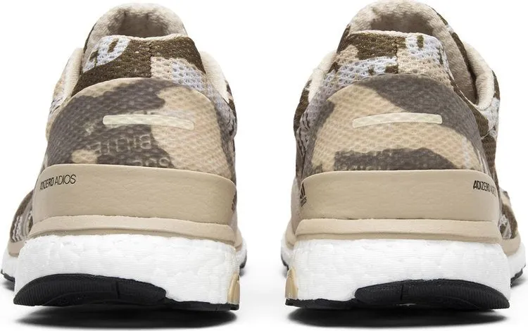 Adidas Undefeated x adiZero Adios 3 'Camo' Sneakers, Tan