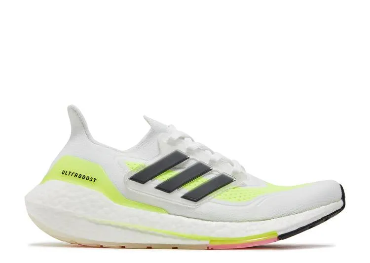 Adidas WMNS ULTRABOOST 21 'WHITE SOLAR YELLOW' sneakers, white