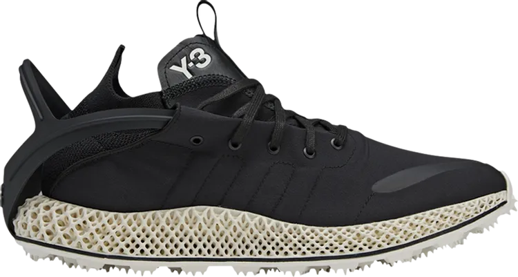 Adidas Y-3 Runner 4D Halo 'Black Cream' Sneakers, black