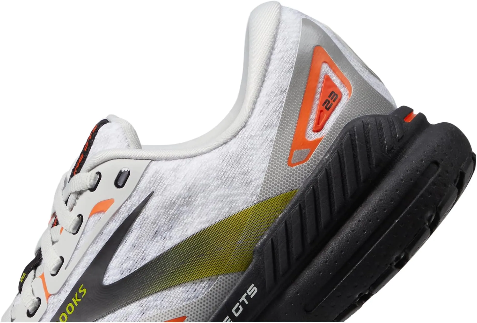 Adrenaline GTS 23 Brooks Sneakers, Oyster/Black/Red Orange