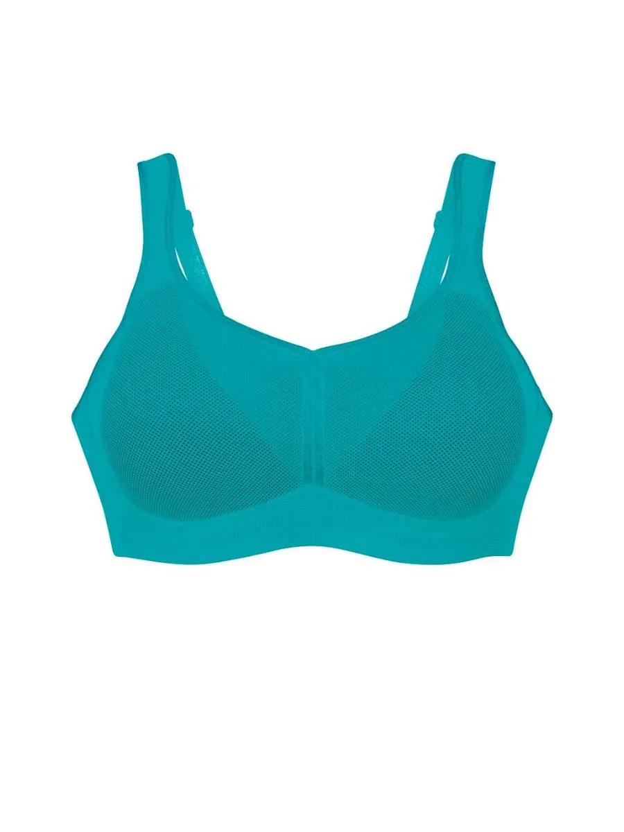 Air Control Deltapad Sports Bra - Peacock