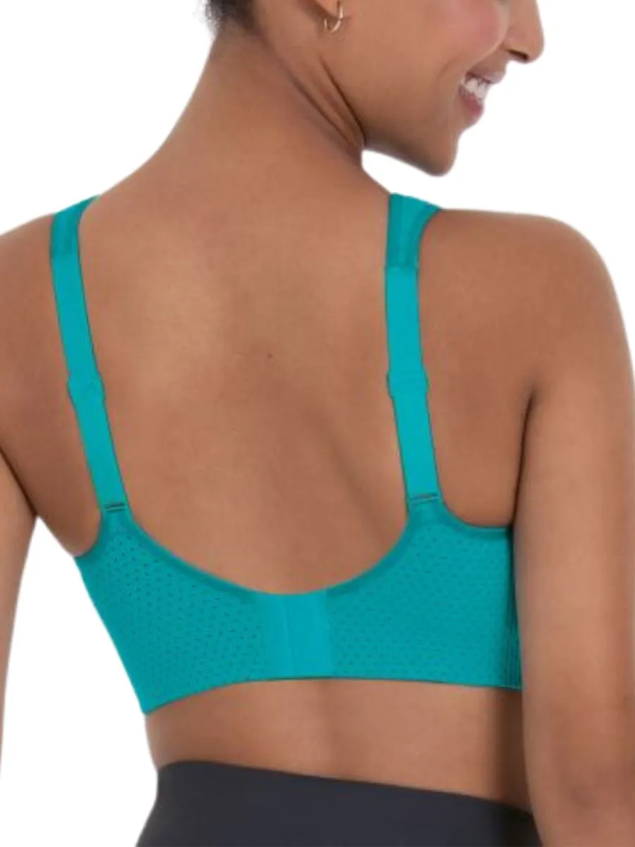 Air Control Deltapad Sports Bra - Peacock