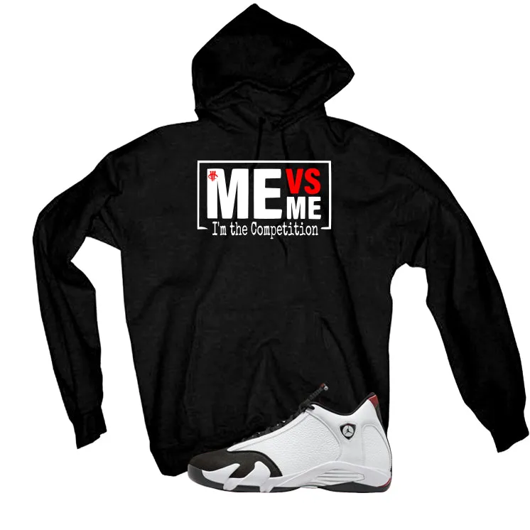 Air Jordan 14 Black Toe Black T-Shirt (Me vs Me)| illcurrency