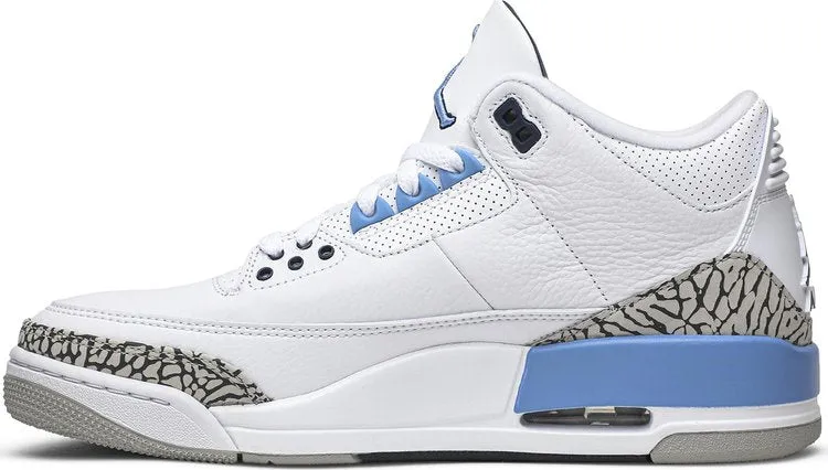 Air Jordan 3 Retro UNC sneakers, blue