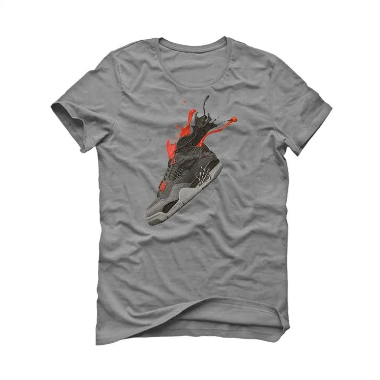 Air Jordan 4 “Infrared” Grey T-Shirt (SPLASH 4)