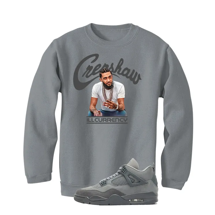 Air Jordan 4 Paris Olympics Grey T-Shirt (Crenshaw)| illcurrency