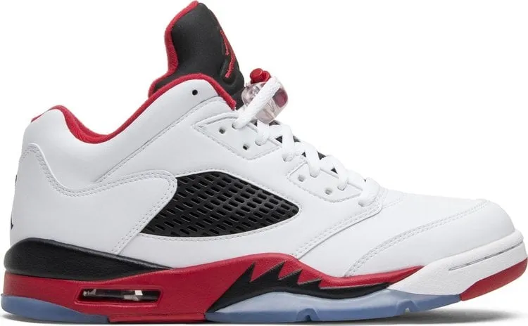 Air Jordan 5 Retro Low Fire Red 2016 sneakers, white