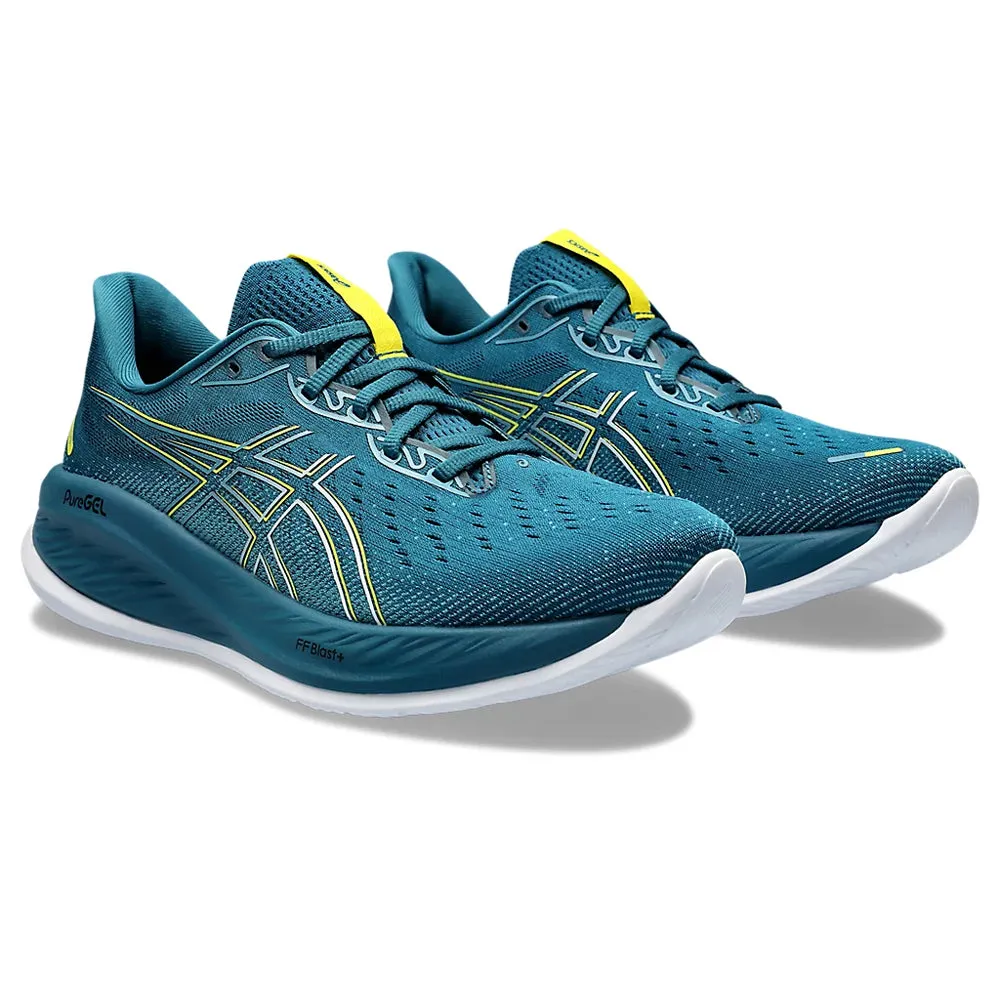 ASICS GEL-CUMULUS 26 MEN'S (EVENING TEAL/ BRIGHT YELLOW) RUNNING SHOES