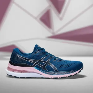 ASICS GEL-KAYANO 28 (W) - (MAKO BLUE/ BARELY ROSE) RUNNING SHOES