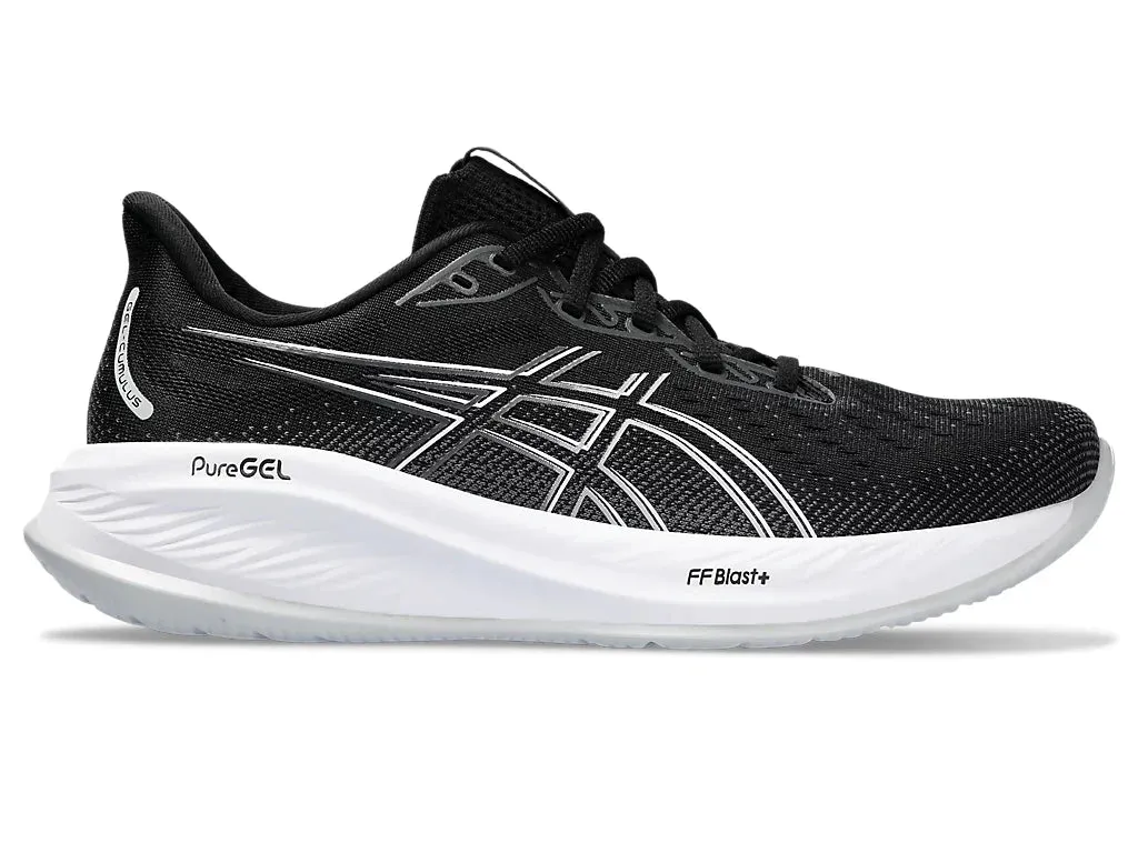 ASICS Mens Gel Cumulus 26 Extra Wide - Black/Concrete (1011B791-002)