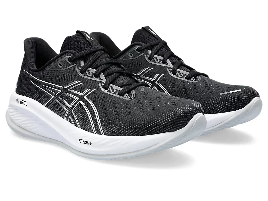 ASICS Mens Gel Cumulus 26 Extra Wide - Black/Concrete (1011B791-002)