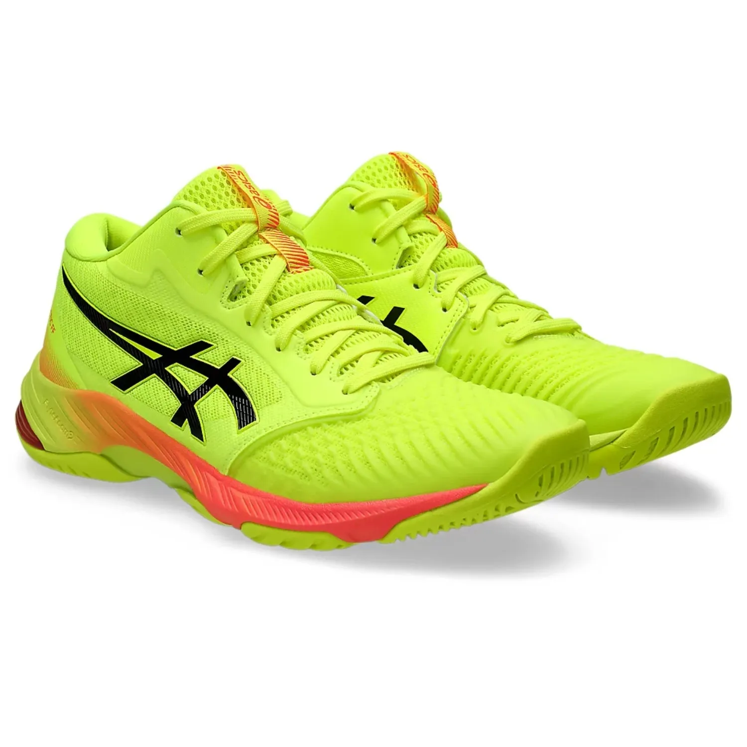 ASICS Netburner Ballistic FF MT 3 Paris Men's Badminton Shoe, Safety Yellow/Black