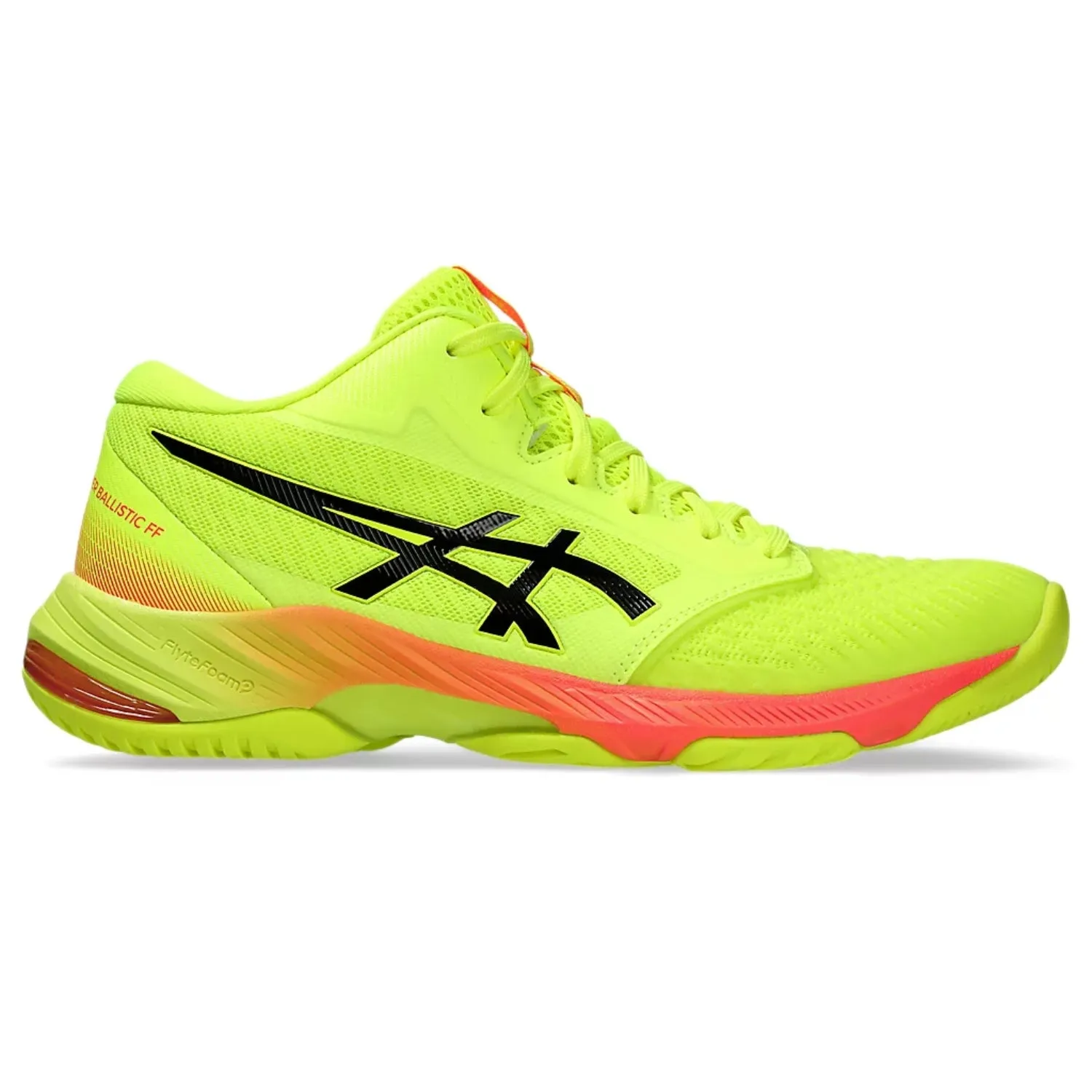 ASICS Netburner Ballistic FF MT 3 Paris Men's Badminton Shoe, Safety Yellow/Black