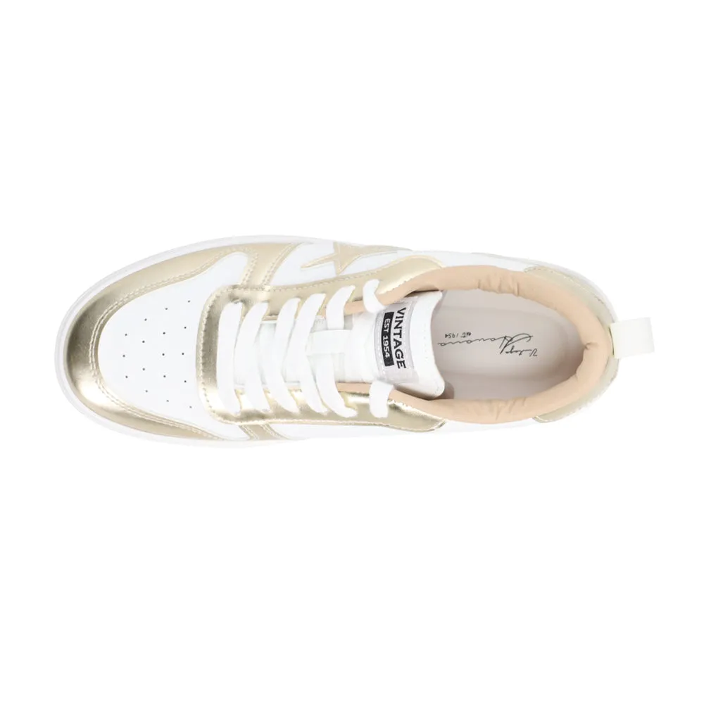 Aura Metallic Platform Lace Up Sneakers