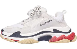 Balenciaga Triple S sneakers, white/black/red