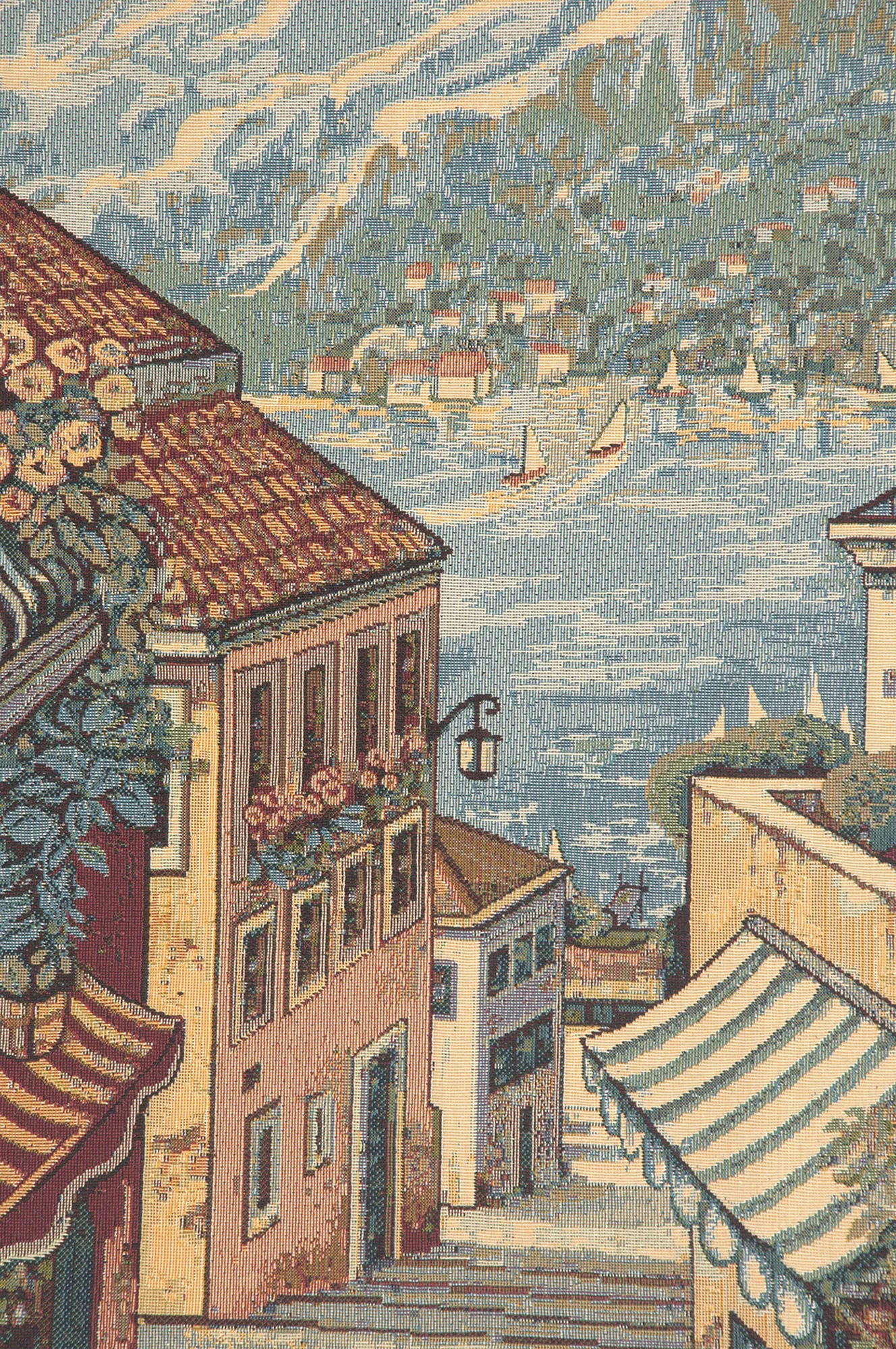 Bellagio Scalinata Italian Tapestry Wall Hanging by Alberto Passini