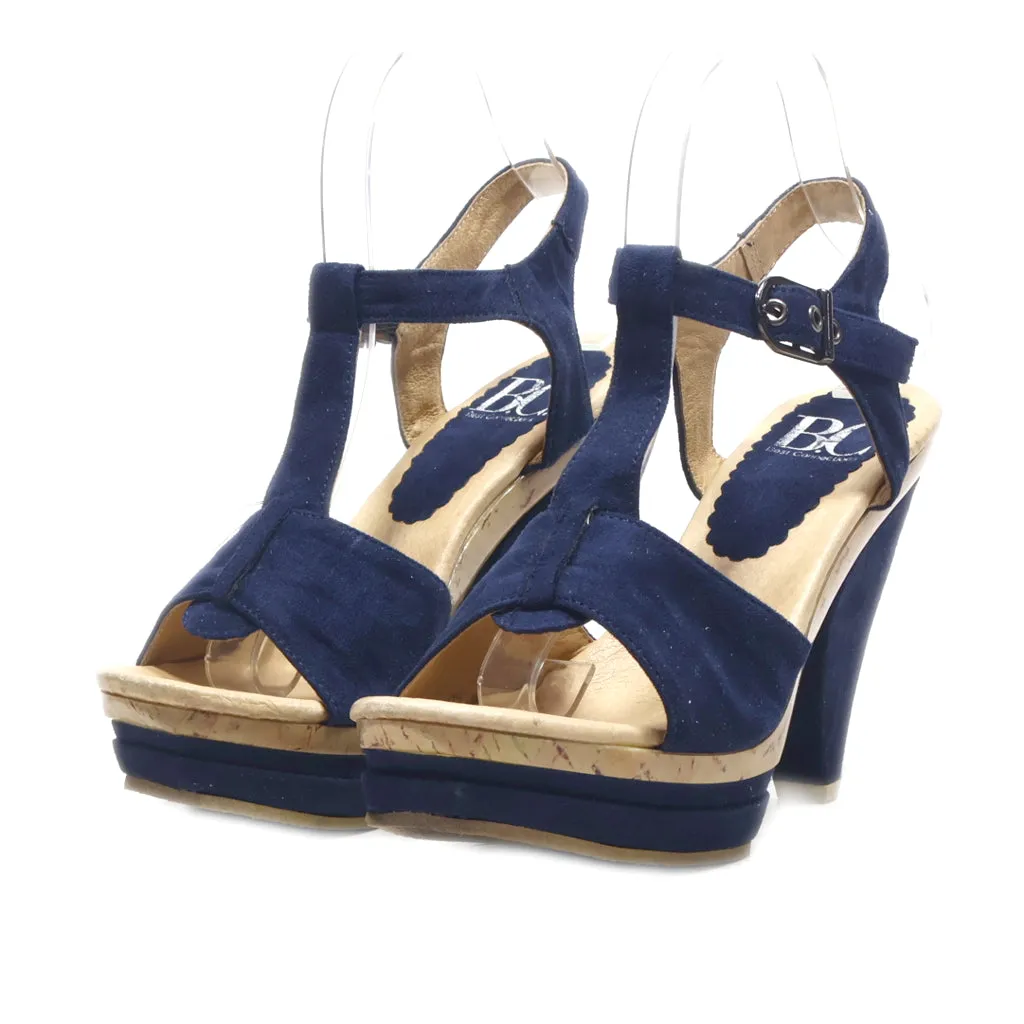 Best Connections High-Heel Shoes Suede Blue Colour For Women