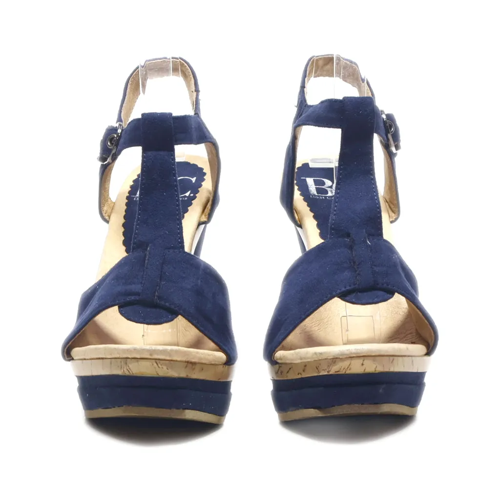 Best Connections High-Heel Shoes Suede Blue Colour For Women