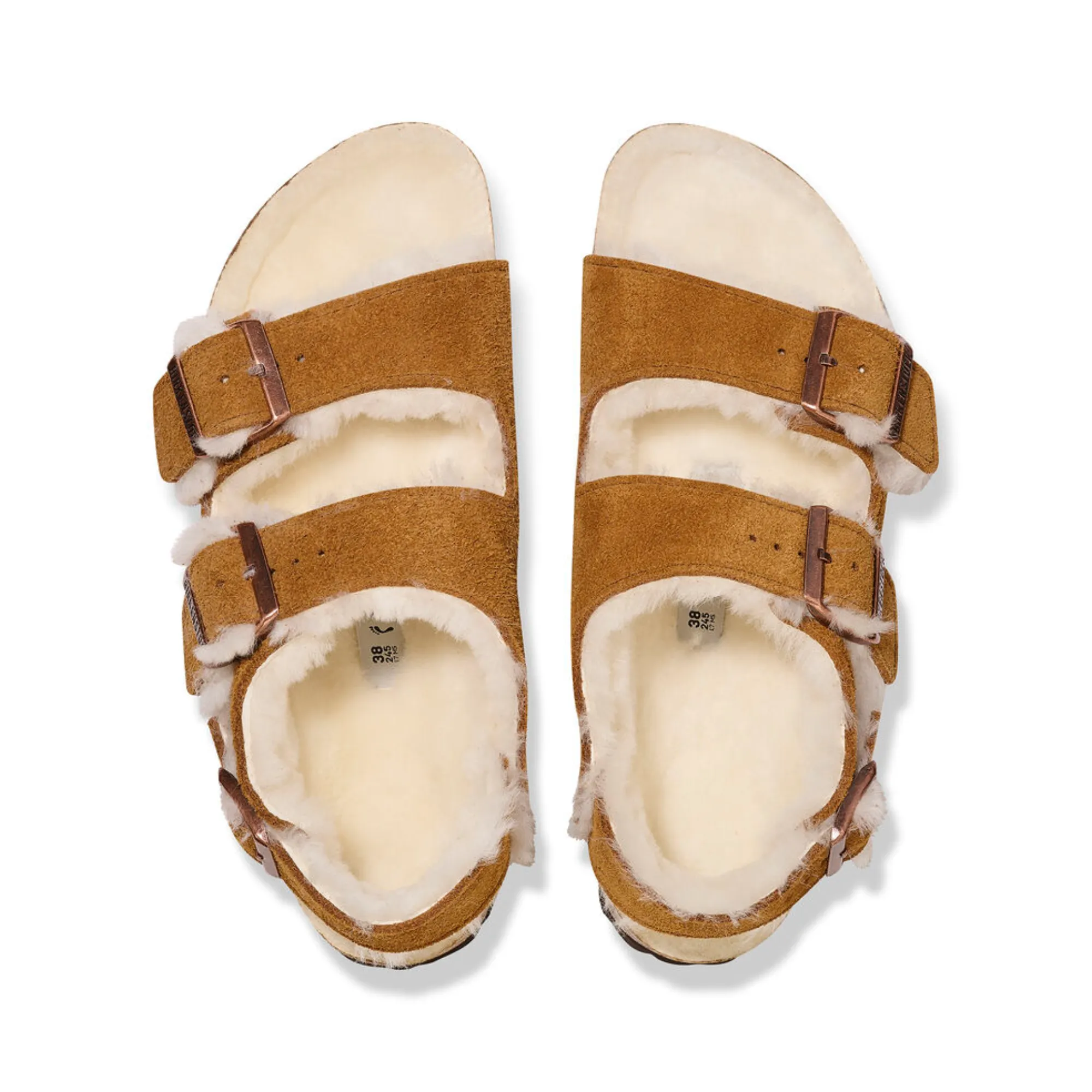 BIRKENSTOCK MILANO SUEDE SHEARLING N (NARROW)