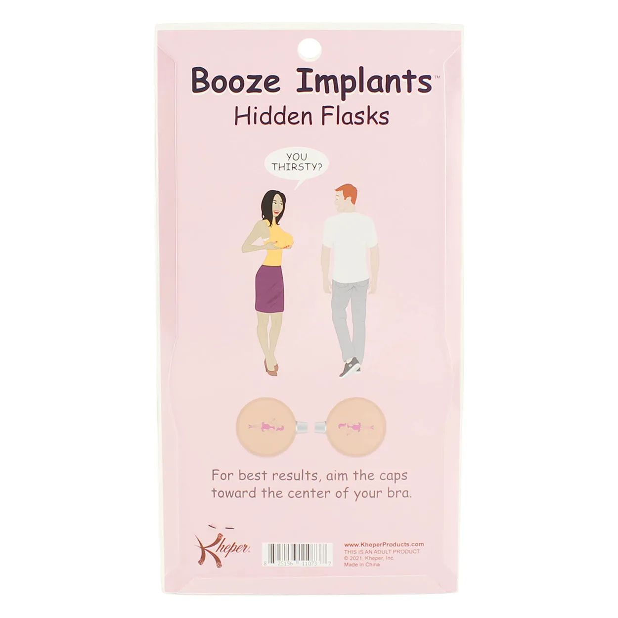 Booze Implants - A Hidden Flask For Your Bra