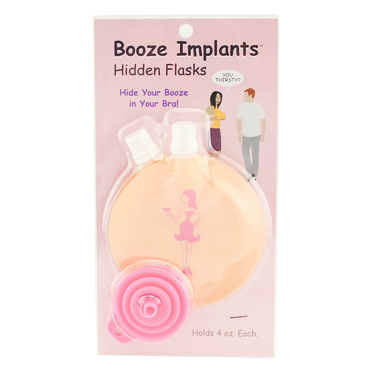 Booze Implants - A Hidden Flask For Your Bra