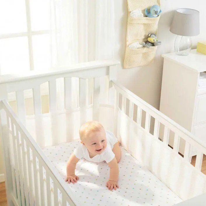 Breathable Baby - White Breathable Mesh Cot Liner (4 sides)