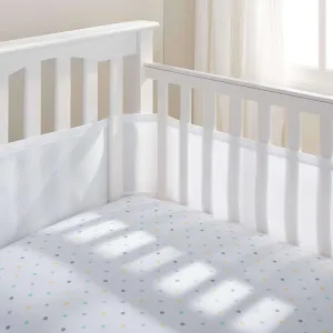 BREATHABLEBABY Breathable Mesh Crib Liner - White