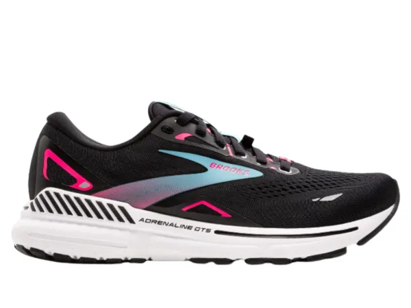 Brooks Adrenaline GTS 23 GTX Ladies Running Shoe (Black/Knockout Pink/Aqua)