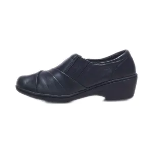 Clarks Channing Essa Slip Ons Leather Black Colour For Women