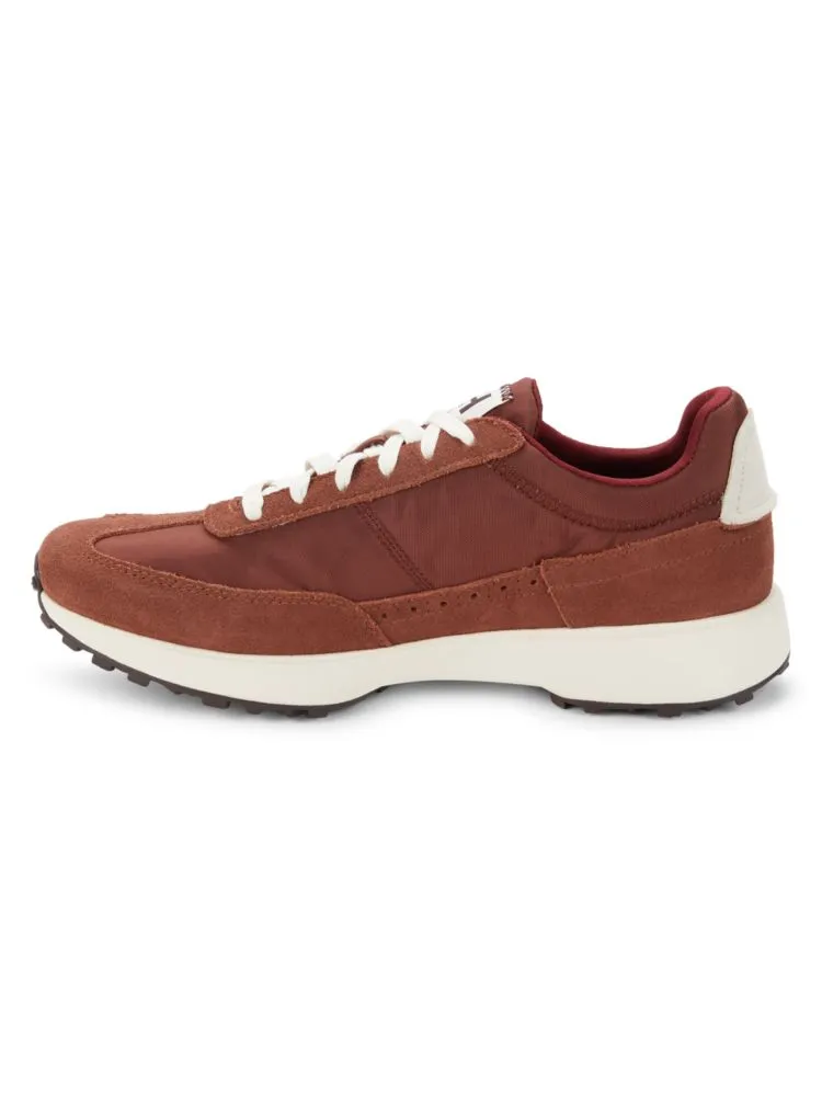 Cole Haan Suede Grand CC Midtown Sneaker with Contrast Sole in Dark Sequoia