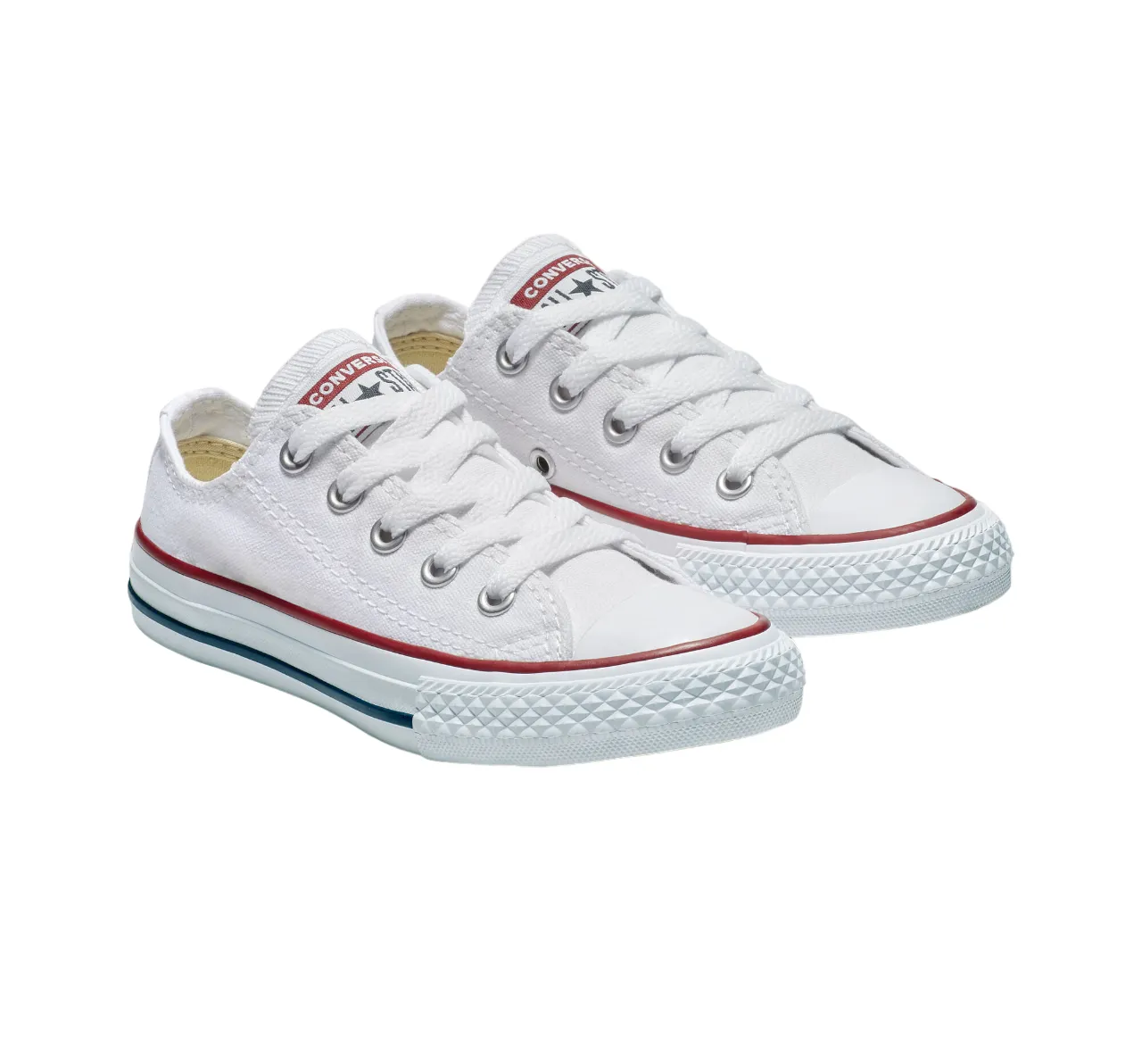 Converse scarpa sneakers da bambini Chuck Taylor All Star Classic Low Ox 3J256C bianco