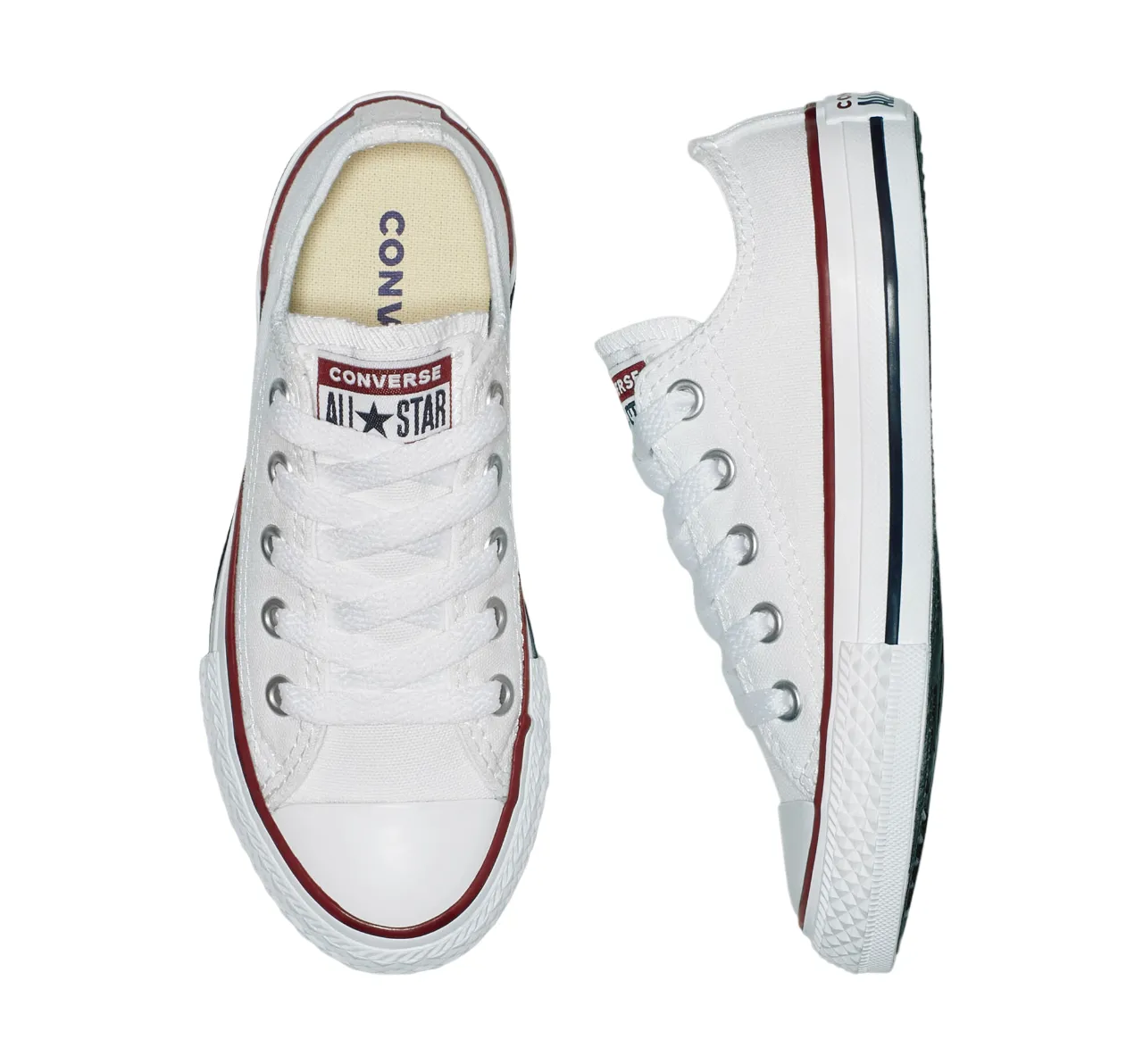 Converse scarpa sneakers da bambini Chuck Taylor All Star Classic Low Ox 3J256C bianco