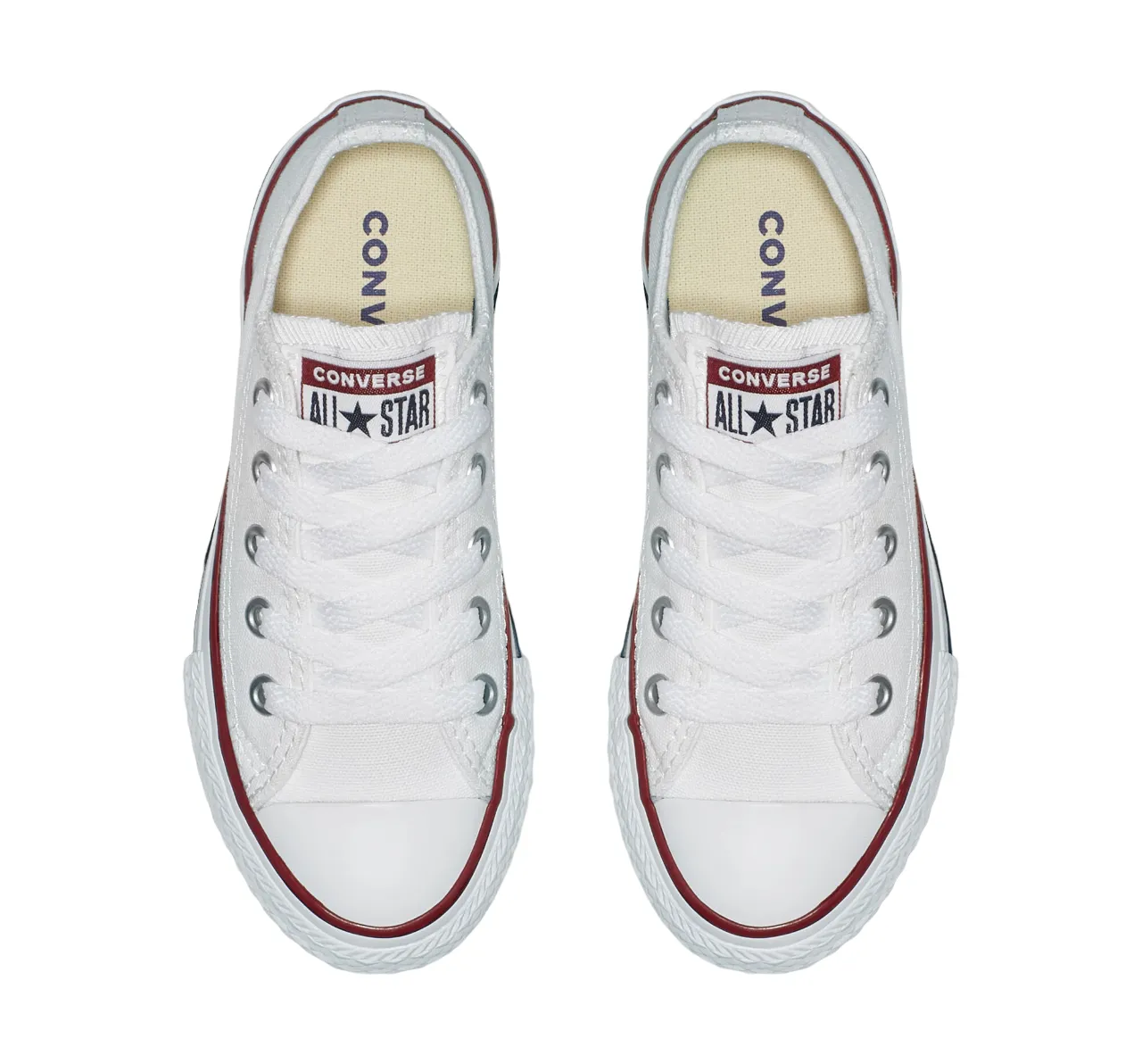 Converse scarpa sneakers da bambini Chuck Taylor All Star Classic Low Ox 3J256C bianco