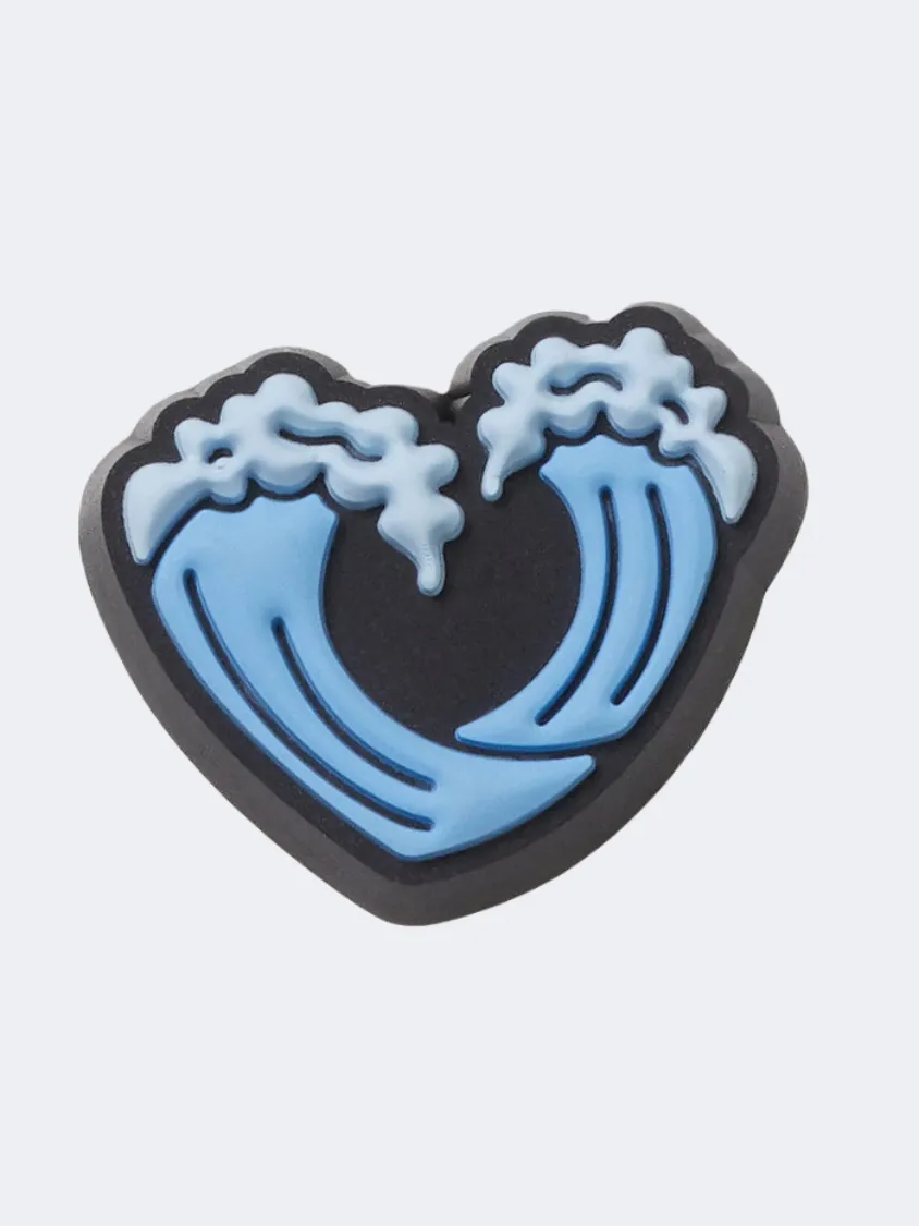 Crocs Beach Wave Heart Unisex Lifestyle Pins Blue