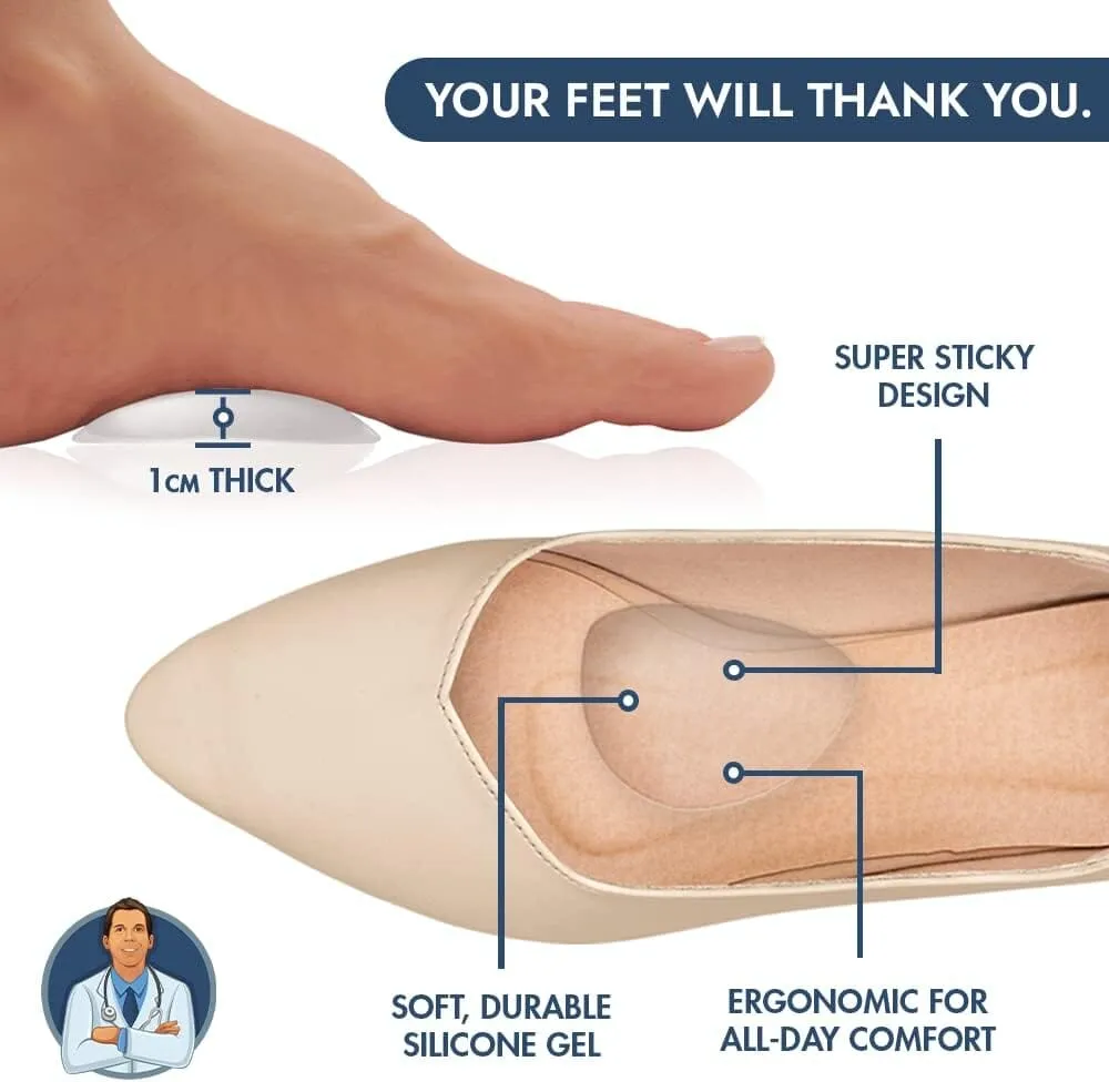 Dr. Frederick's Original Arch Support Insoles for Plantar Fasciitis Relief - 6Pcs - High Arch Support Inserts for Flat Feet - for Men & Women - Can be Worn with Shoes - Better Than Foot Brace