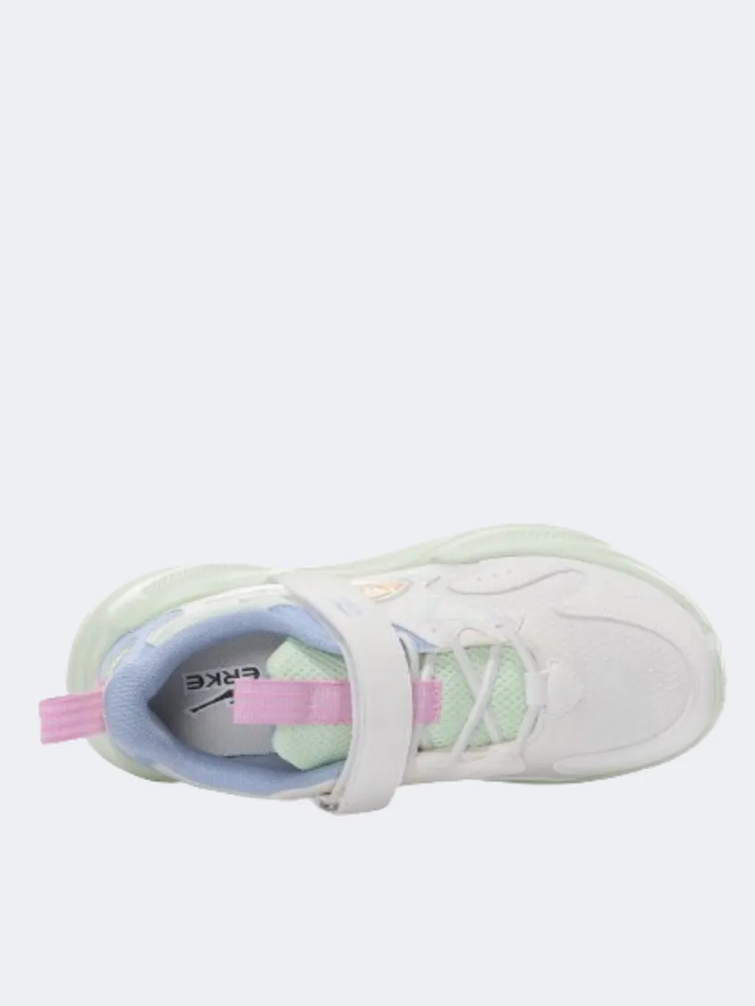 Erke Casual Gs-Girls Lifestyle Shoes White/Icy Green