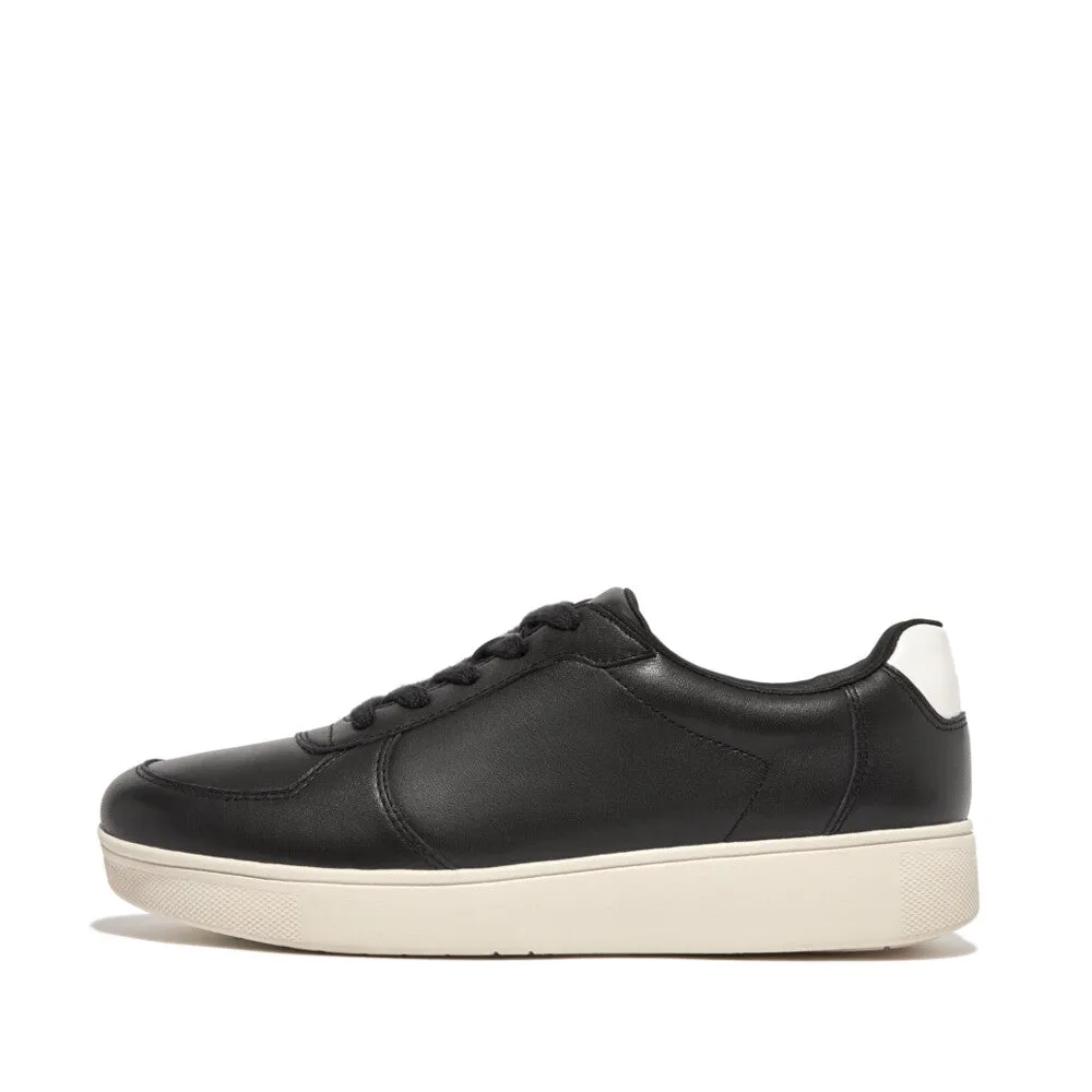 FitFlop Rally Leather Panel Sneakers Black