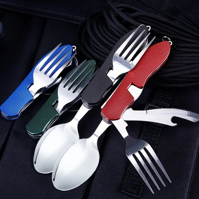 Foldable Camping Utensil Set  AllinOne Tool for Travelers