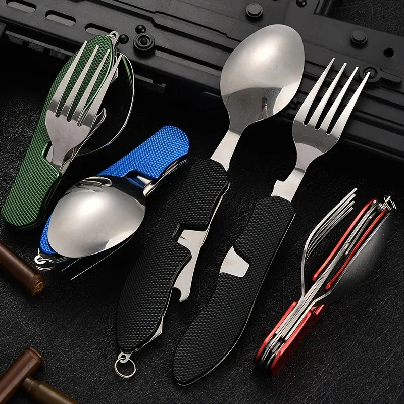 Foldable Camping Utensil Set  AllinOne Tool for Travelers