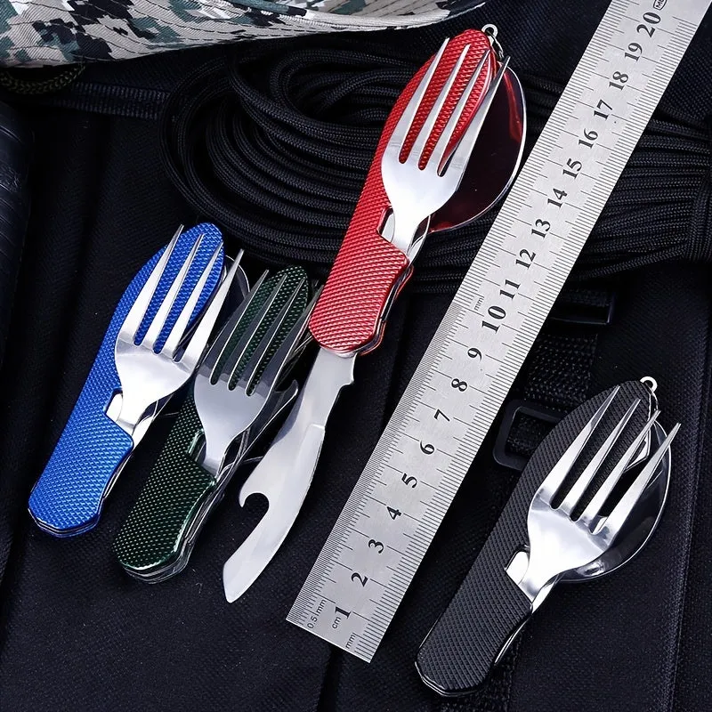 Foldable Camping Utensil Set  AllinOne Tool for Travelers