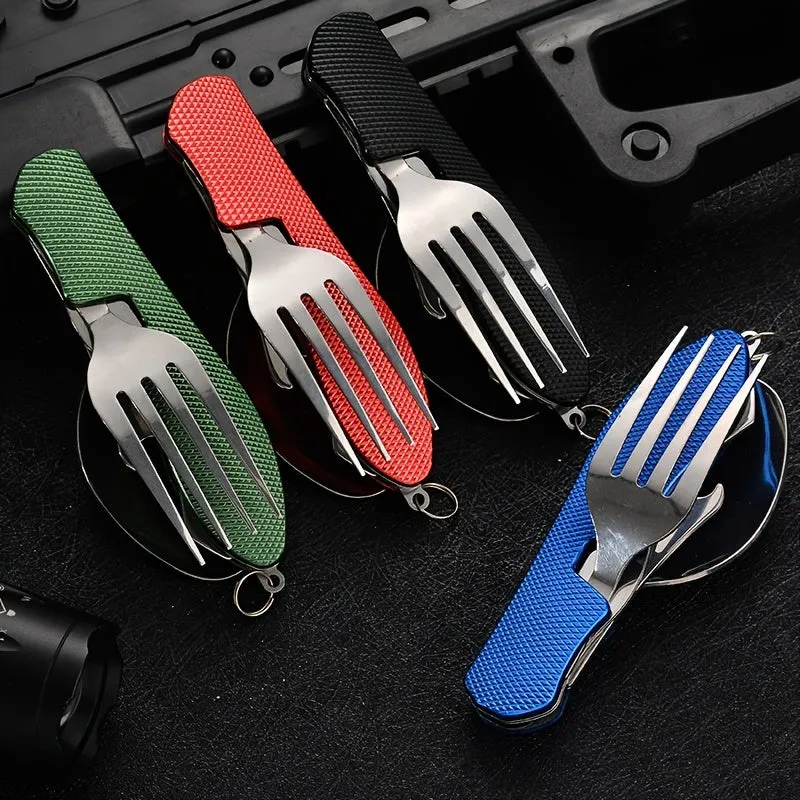 Foldable Camping Utensil Set  AllinOne Tool for Travelers