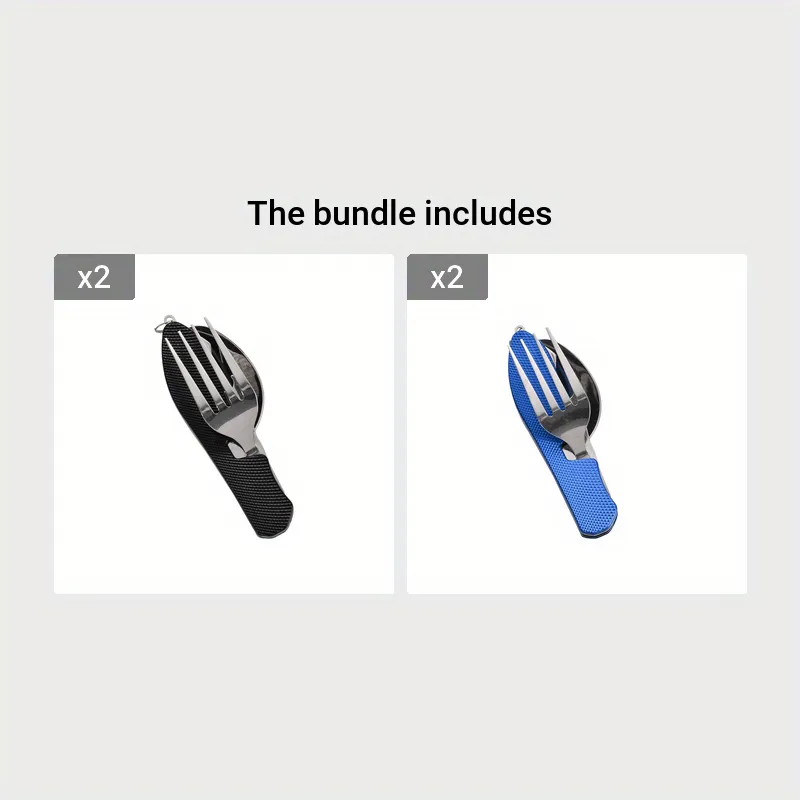 Foldable Camping Utensil Set  AllinOne Tool for Travelers