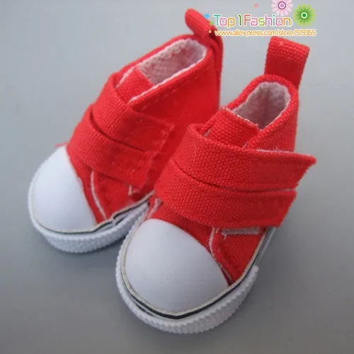 Free shipping 5cm doll shoes Denim Canvas Mini Toy Shoes1/6 Bjd For Russian Tilda Doll Sneackers