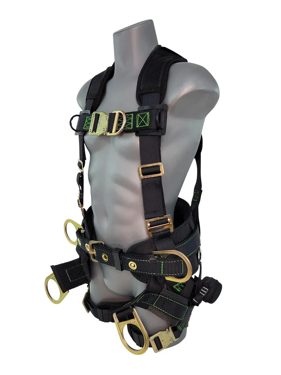 Frontline 350TWQC Patriot Tower Climbing Harness with Seat Sling, Airflo and Quick Connect Buckles - Made in USA XL